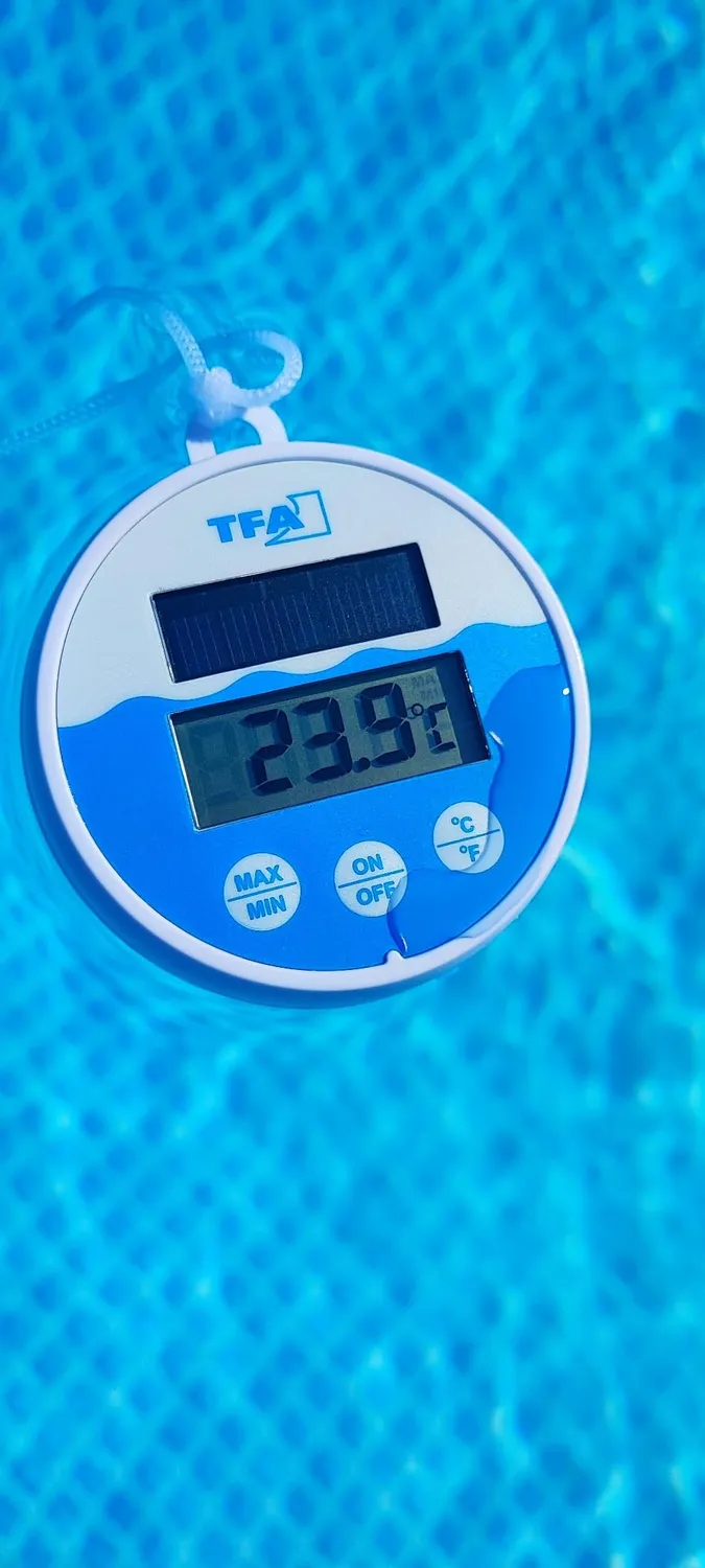 TFA Dostmann 30.1068.02 Poolthermometer Solar Weiß-Blau