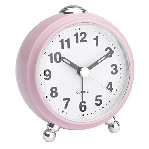 TFA Dostmann 60.1030 Retro-Wecker rosa geräuscharm