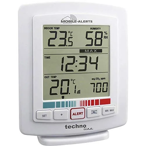 Technoline WL 2000 Luftgütemonitor mit Außensensor 100 m