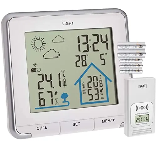 TFA Dostmann Life 35.1153 Funkwetterstation weiß mit Sensor