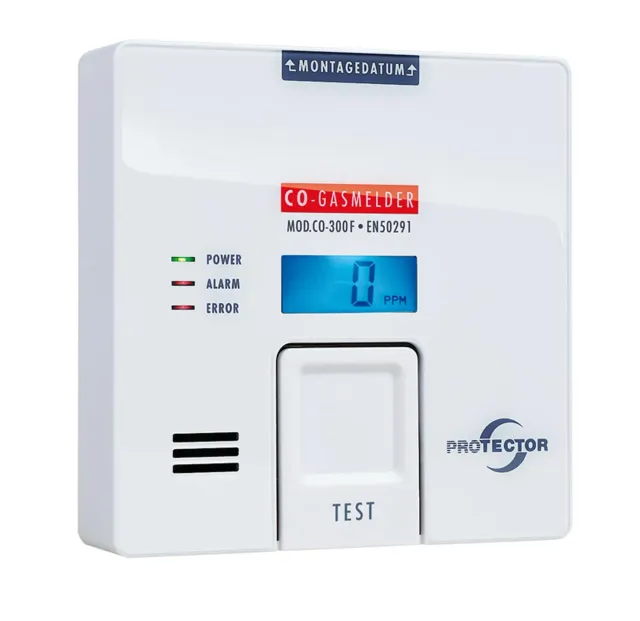 Protector CO-300F CO-Melder batteriebetrieben Display