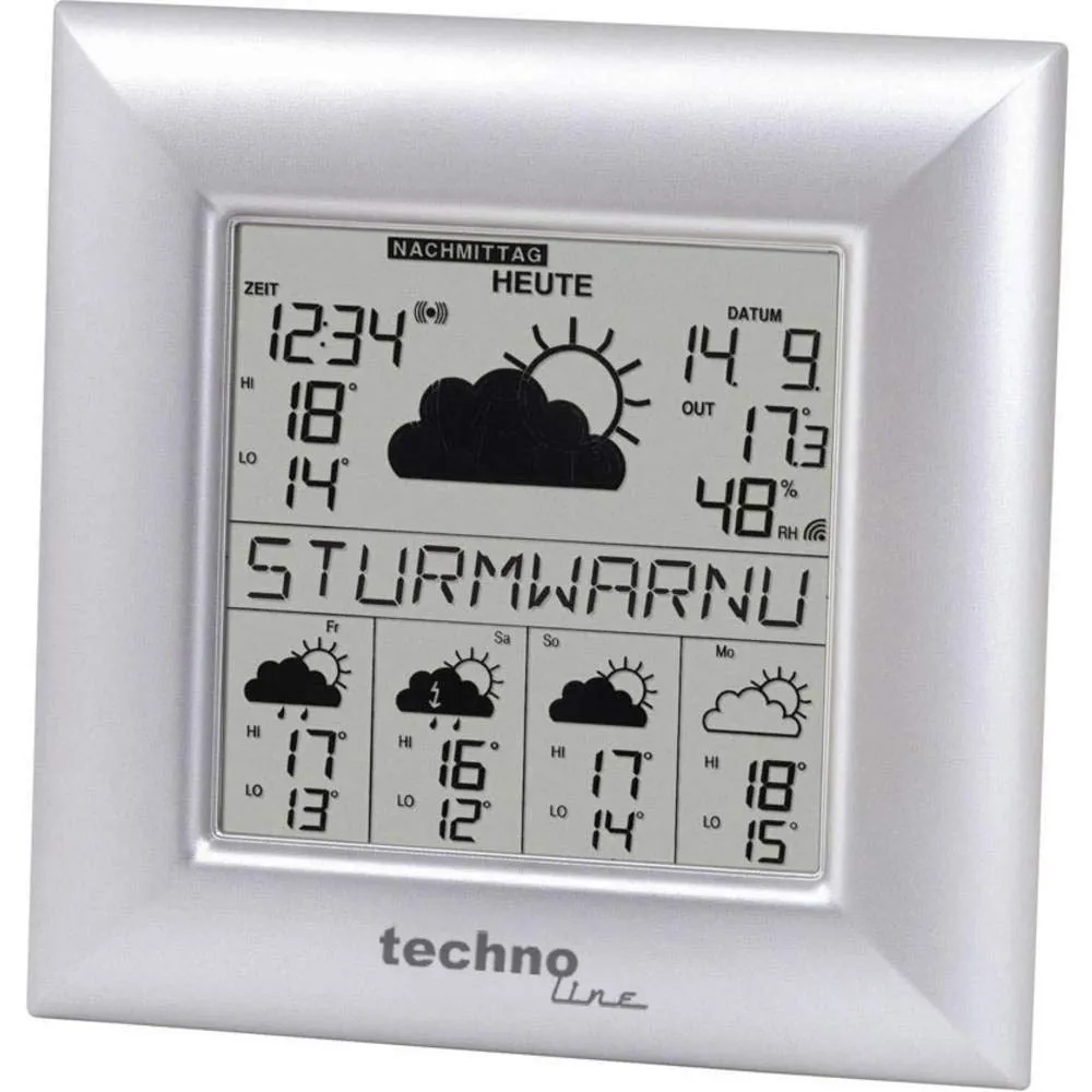 Technoline WD 9000 Wetterstation mit 5-Tage-Prognose