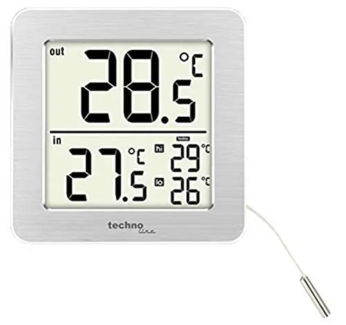 Technoline WS 7049 Thermometer weiß mit Kabelsonde 1,5 m