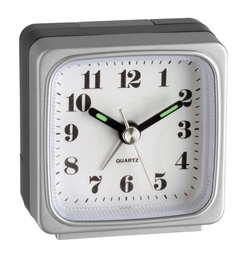 TFA Dostmann 98.1079 Wecker Analog Silber Mini