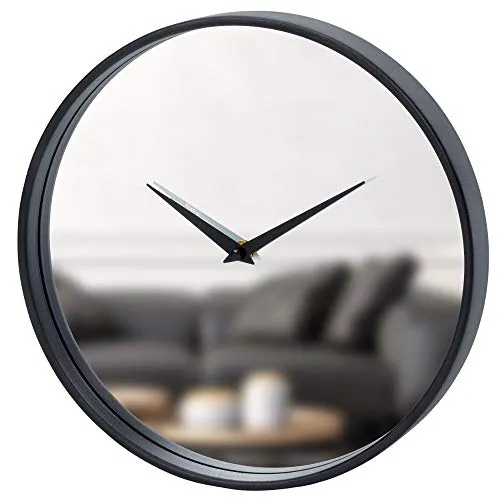 Technoline Manhattan 777063B Wanduhr 30 cm Spiegel