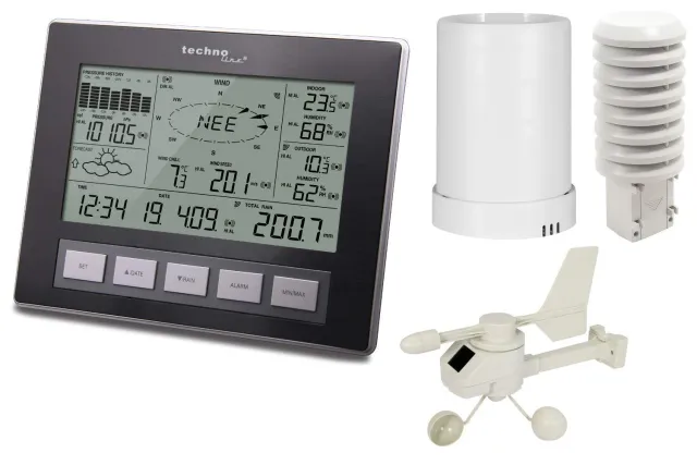 Technoline WS 2816 Profi Funk-Wetterstation mit Windmesser
