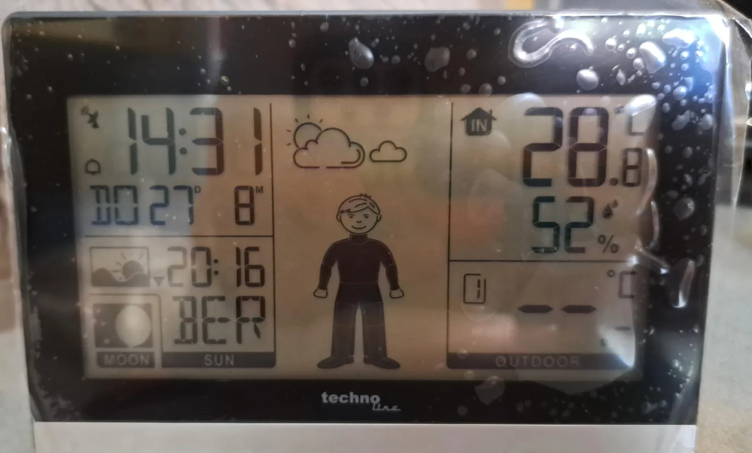 Technoline WS 9612 Funk-Wetterstation schwarz modern