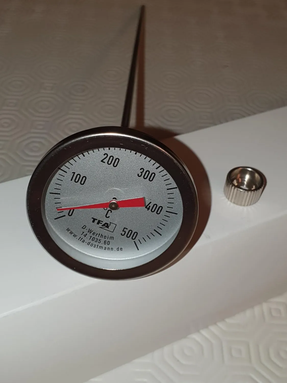 TFA Dostmann 14.1035.60 Backofenthermometer Edelstahl 500°C