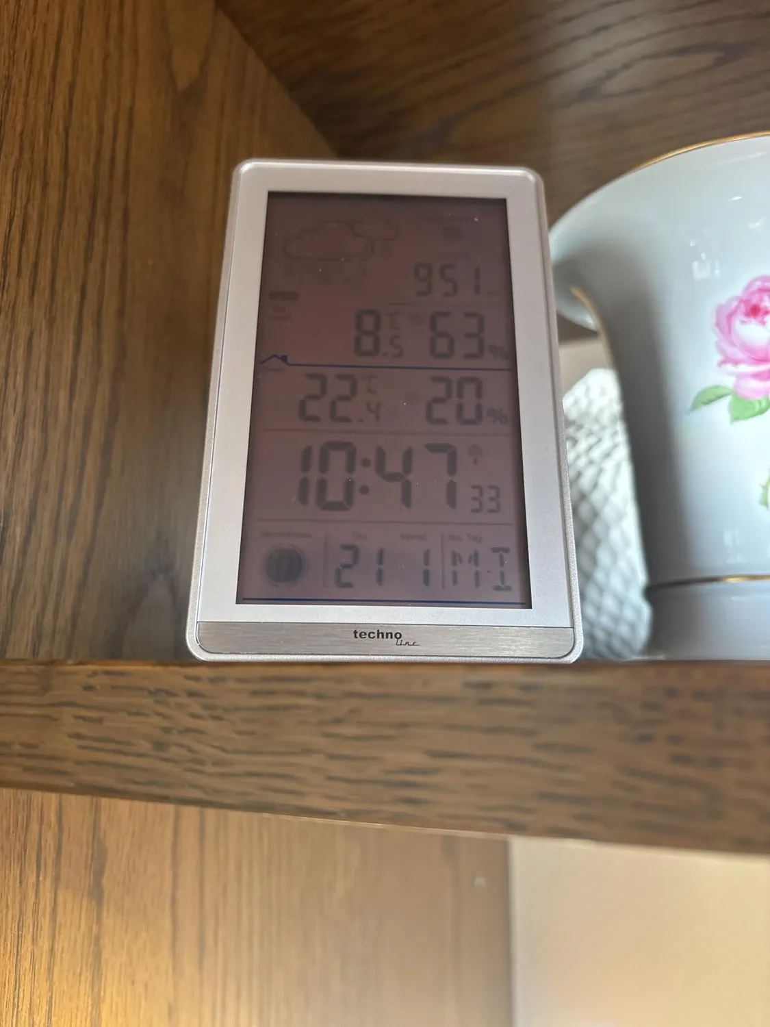 Technoline WS 9218 Wetterstation mit Außensensor DCF