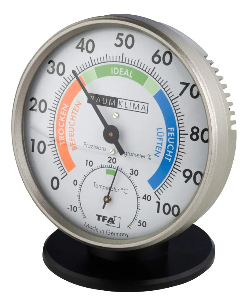 TFA Dostmann 45.2033 Thermo-Hygrometer analog schwarz