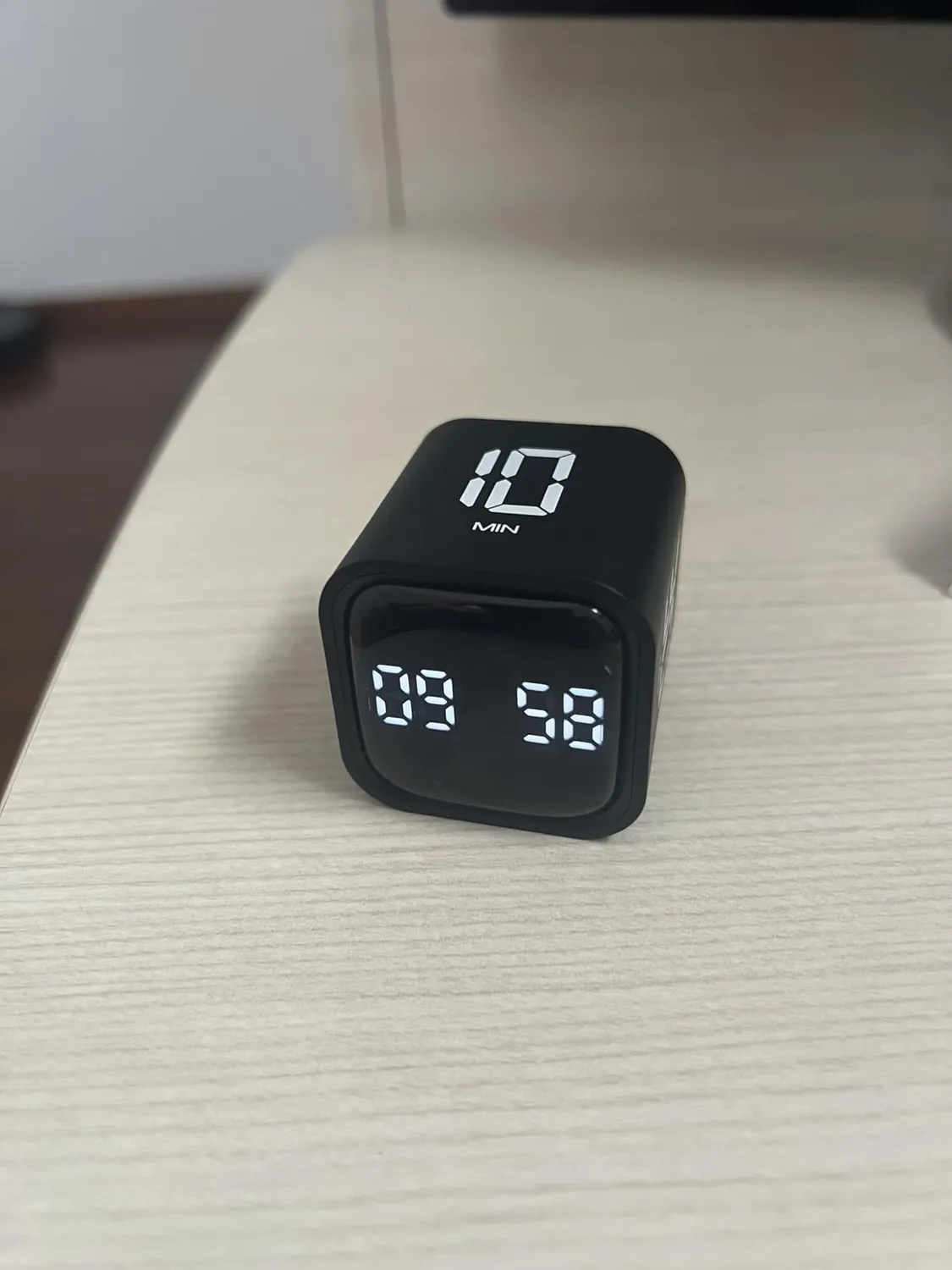 TFA Dostmann 38.2061 Cube-Timer Mini schwarz 5-60 Min.