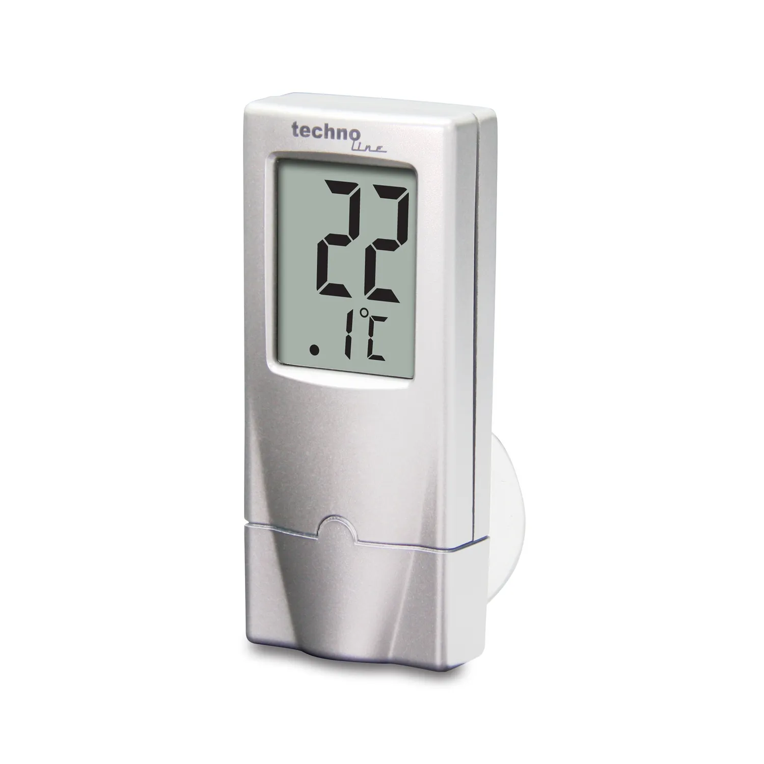 Technoline WS 7024 Temperaturstation Silber Saugnapf