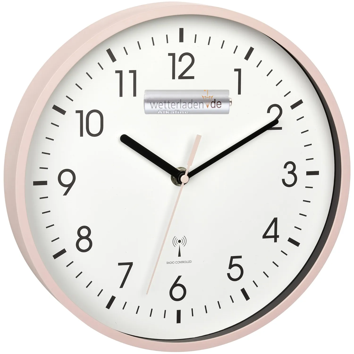 TFA Dostmann 60.3550.01 Funk-Wanduhr analog schwarz 245 mm