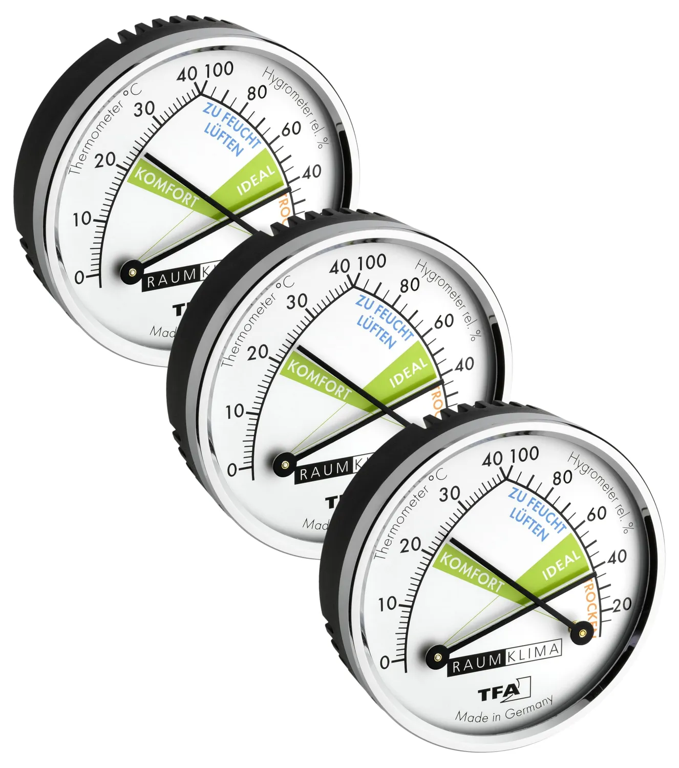 TFA Dostmann 45.2024 Thermo-Hygrometer analog Metallring