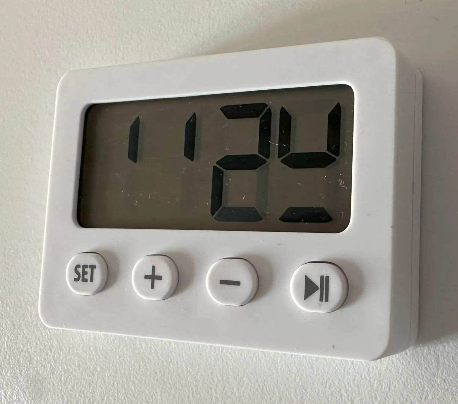 TFA Dostmann 60.2014.01 Digitalwecker schwarz mit Timer