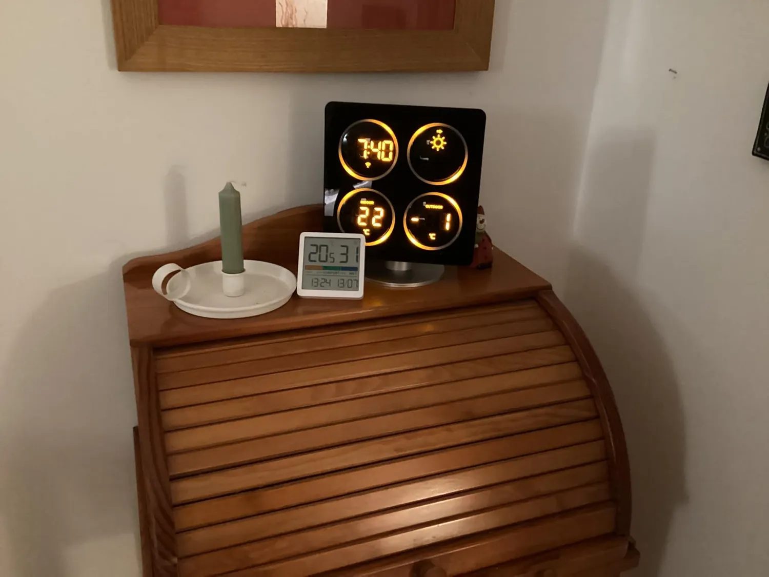 Technoline WS WS6830 Wetterstation Schwarz LED Orange