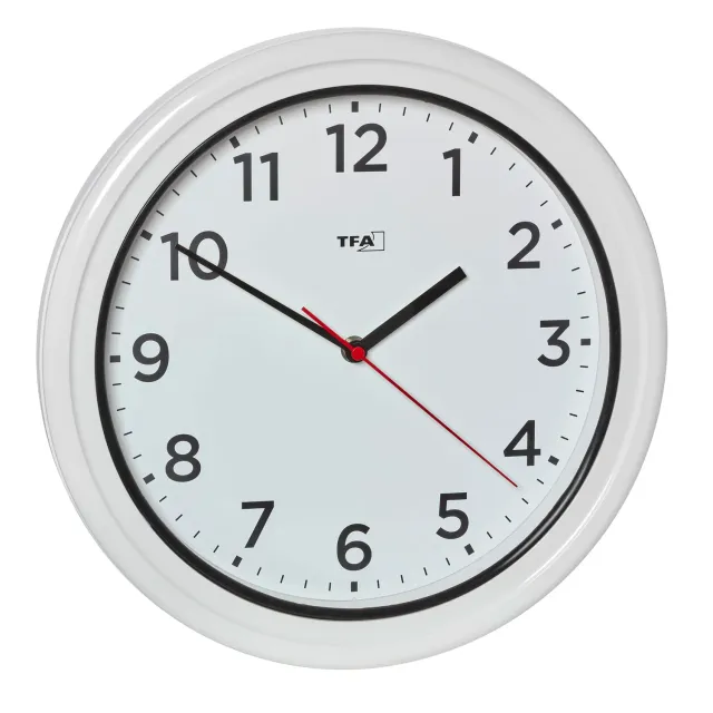 TFA Dostmann 60.3078 Outdoor-Wanduhr weiß 30,5 cm IP67