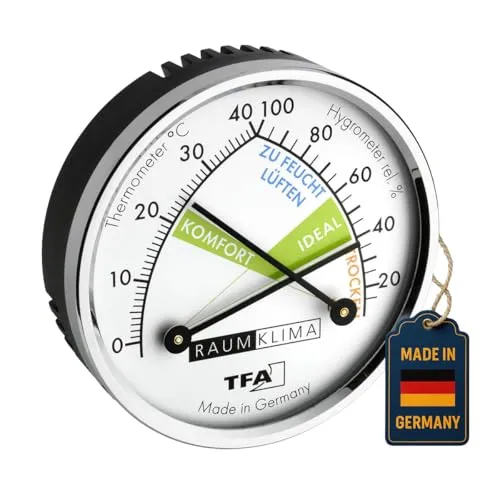 TFA Dostmann 45.2024 Thermo-Hygrometer analog Metallring