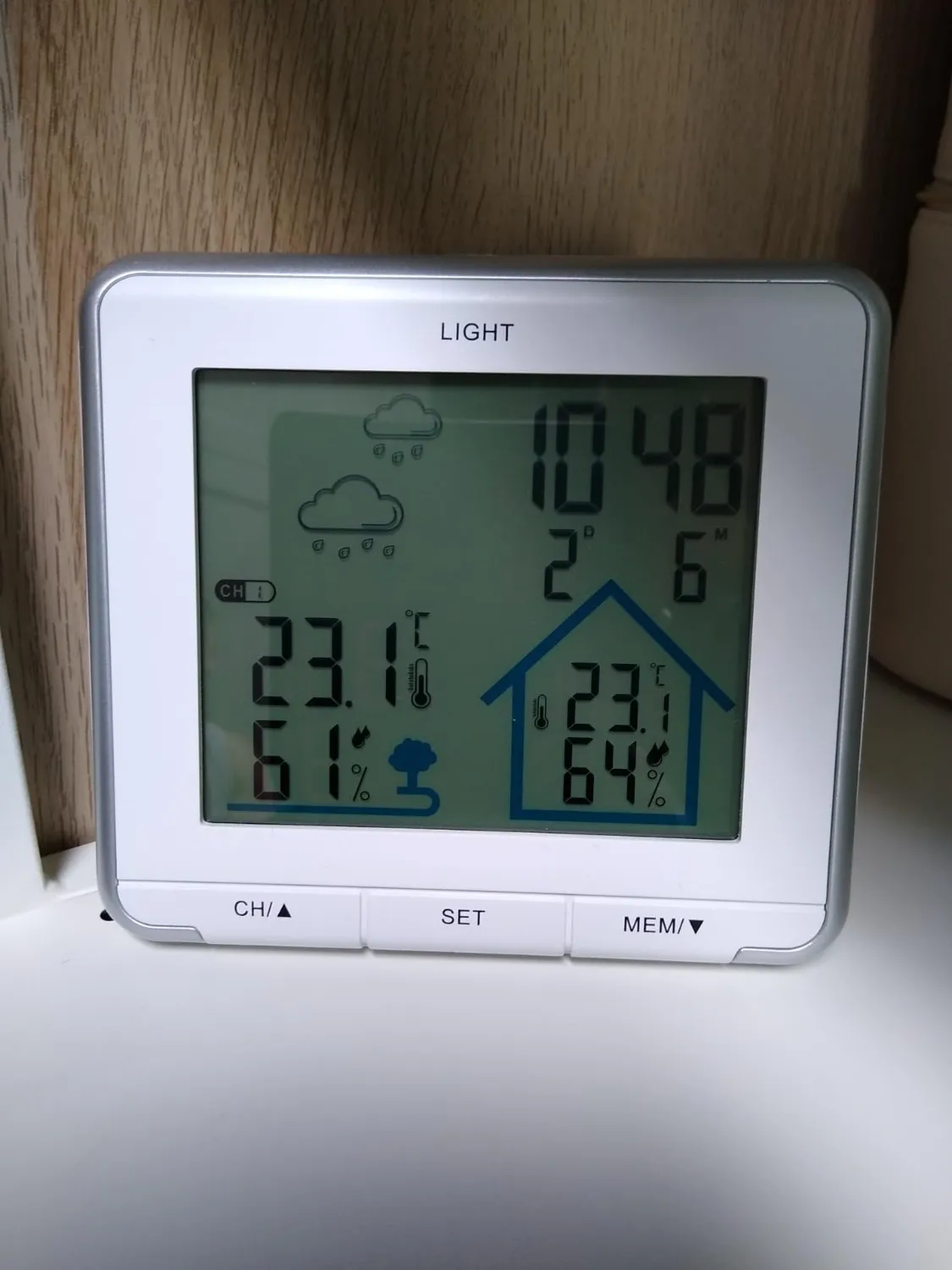 TFA Dostmann Life 35.1153 Funkwetterstation weiß mit Sensor