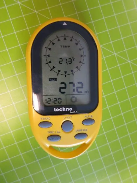 Technoline EA 3050 Kompass gelb mit Höhenmesser