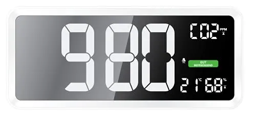 Technoline WL 1040 CO2-Messgerät XXL-Wanduhr NDIR