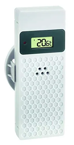 TFA Dostmann 30.3245.02 Thermo-Hygro-Sender weiß Display