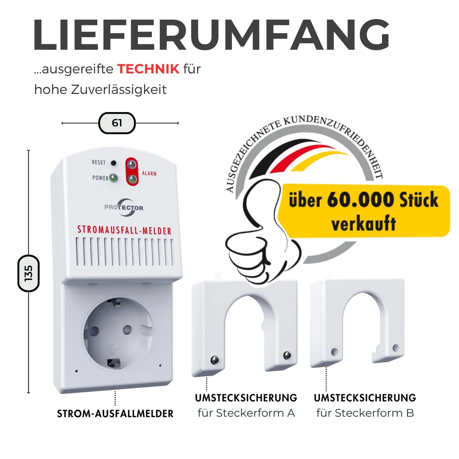 Protector SAM 1000 Stromausfallmelder 3500 W