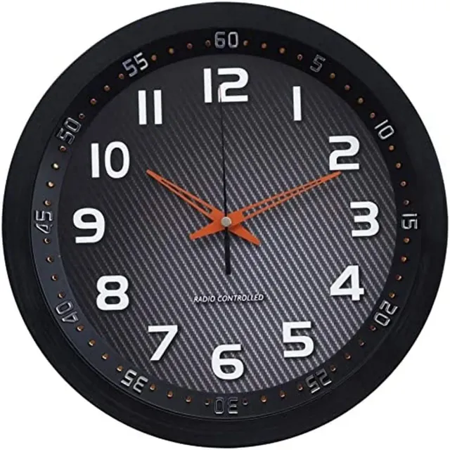 Technoline WT 8972 Funkwanduhr 30 cm schwarz-amber