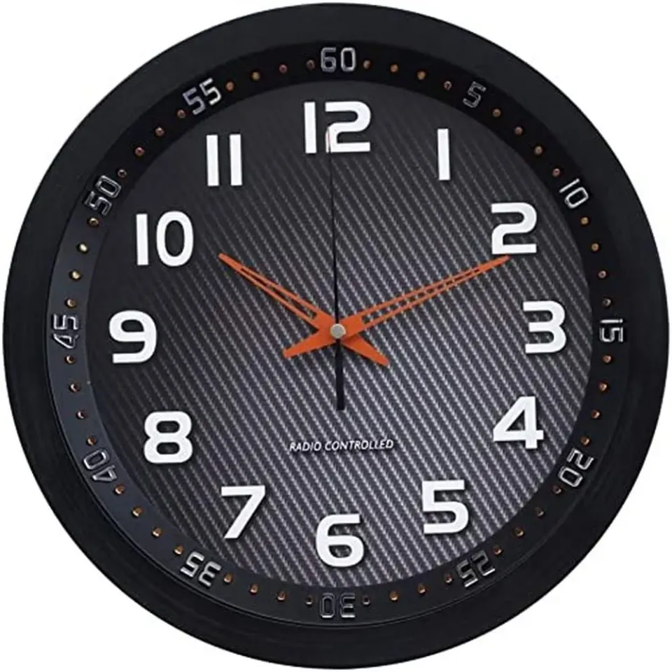 Technoline WT 8972 Funkwanduhr 30 cm schwarz-amber