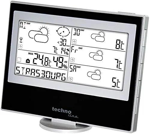 Technoline WM 5200 Meteotronic Funk-Wetterstation schwarz-grau