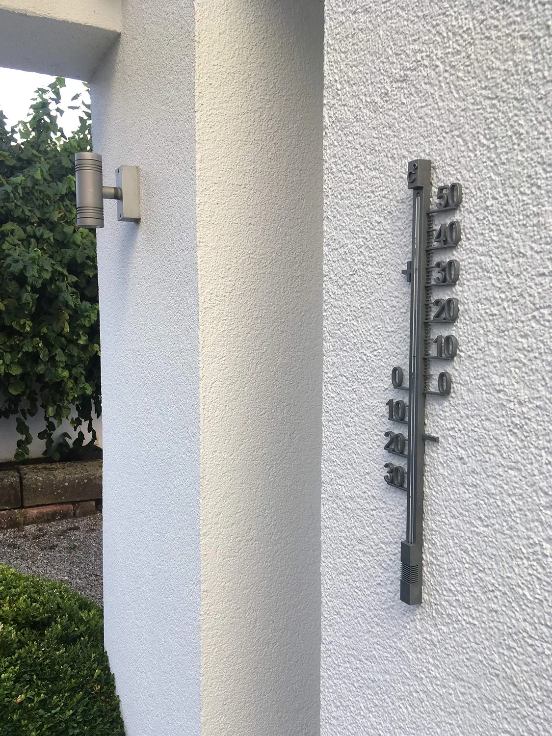 TFA Dostmann Außenthermometer analog Metall groß