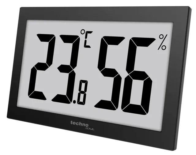 Technoline WS9465 Thermo-Hygrometer schwarz Jumbo-Display