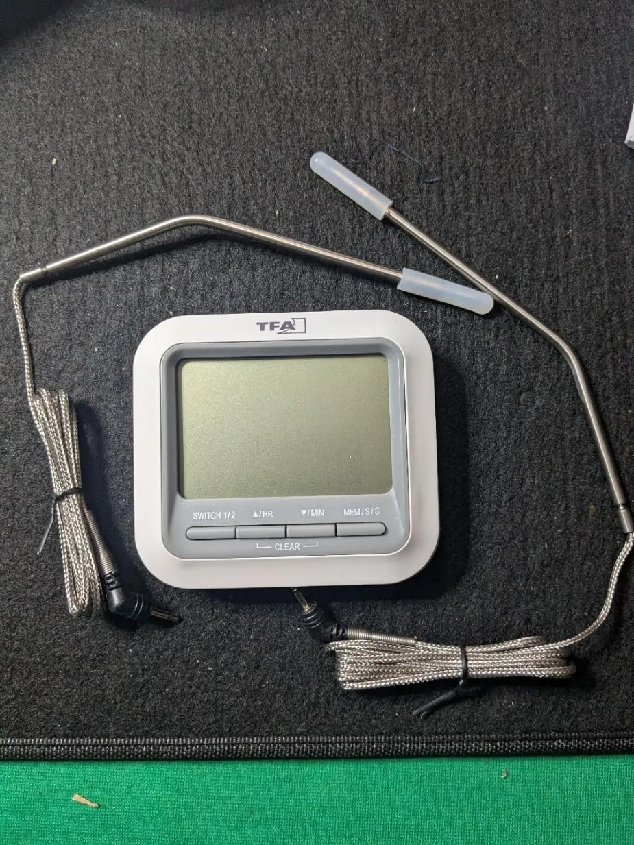 TFA Dostmann 14.1516 Grill-Thermometer weiß 2 Sonden 300°C