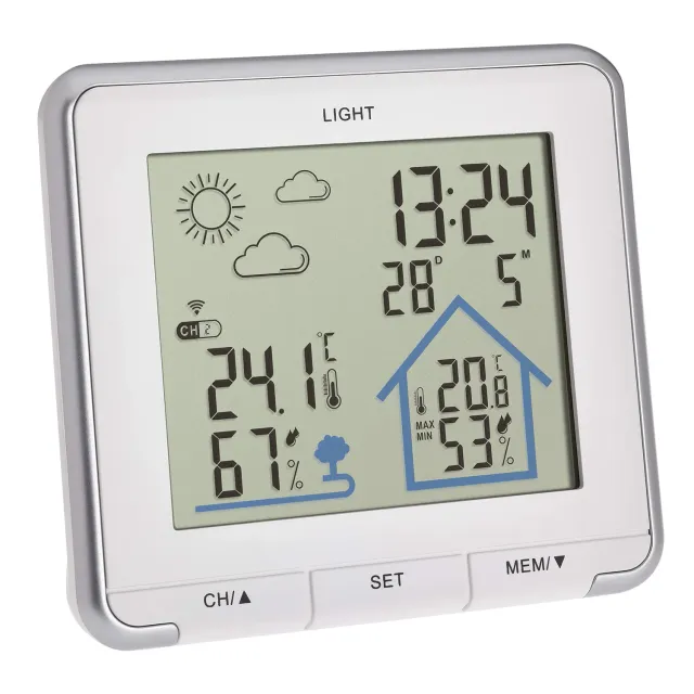 TFA Dostmann Life 35.1153 Funkwetterstation weiß mit Sensor