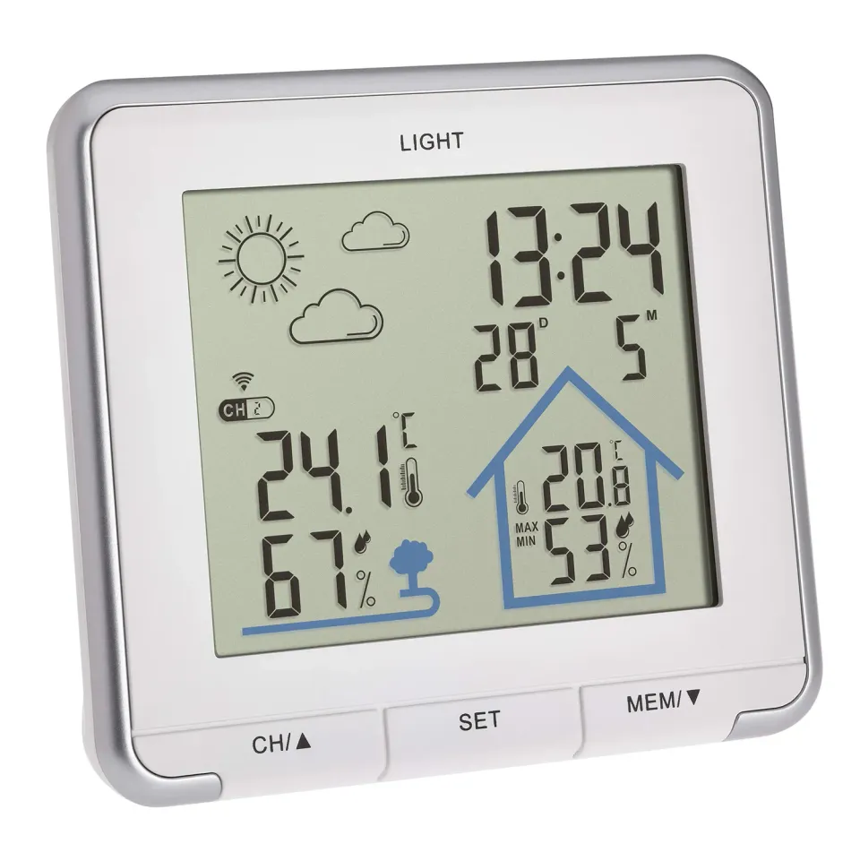 TFA Dostmann Life 35.1153 Funkwetterstation weiß mit Sensor