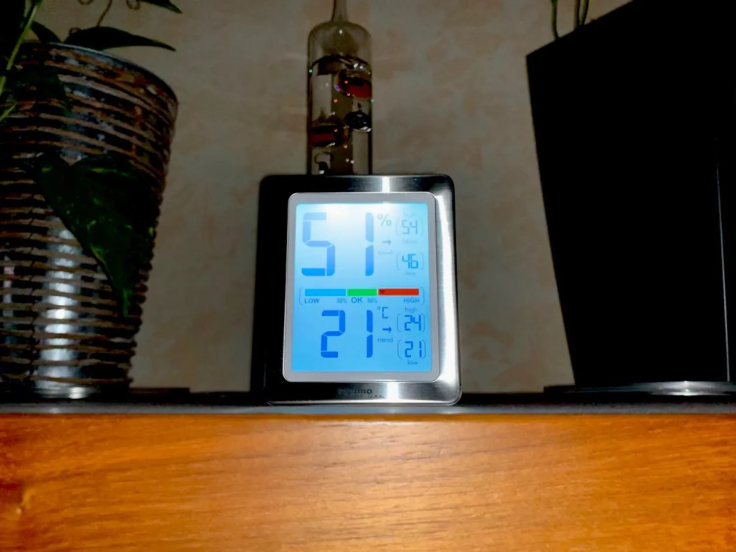 Technoline WS 9460 Raumklimastation silber Touchlicht