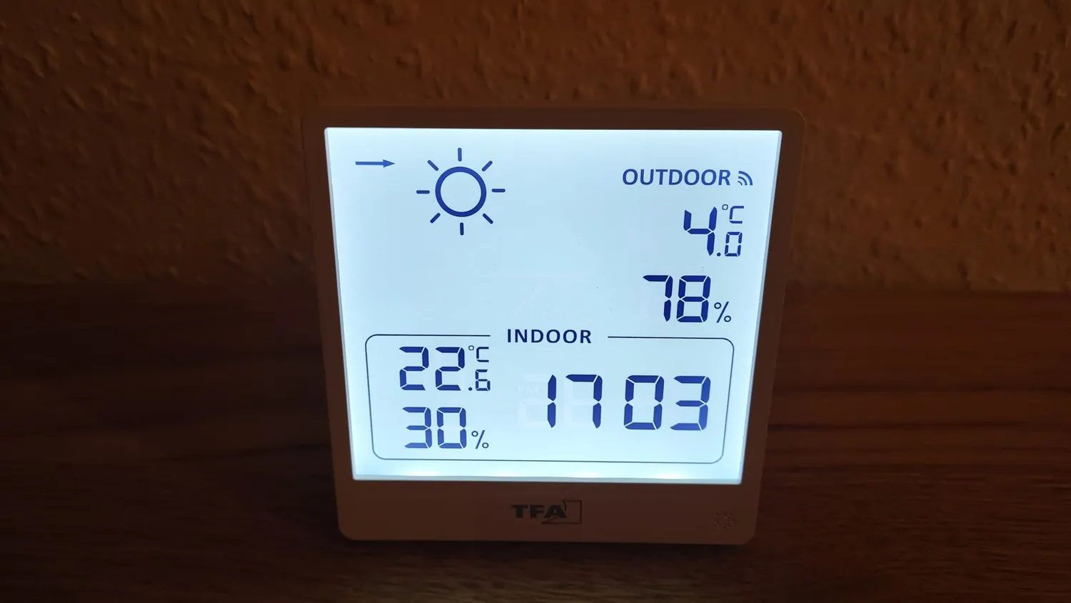 TFA Dostmann Cleo 35.1176.02 Funk-Wetterstation weiß Außensensor