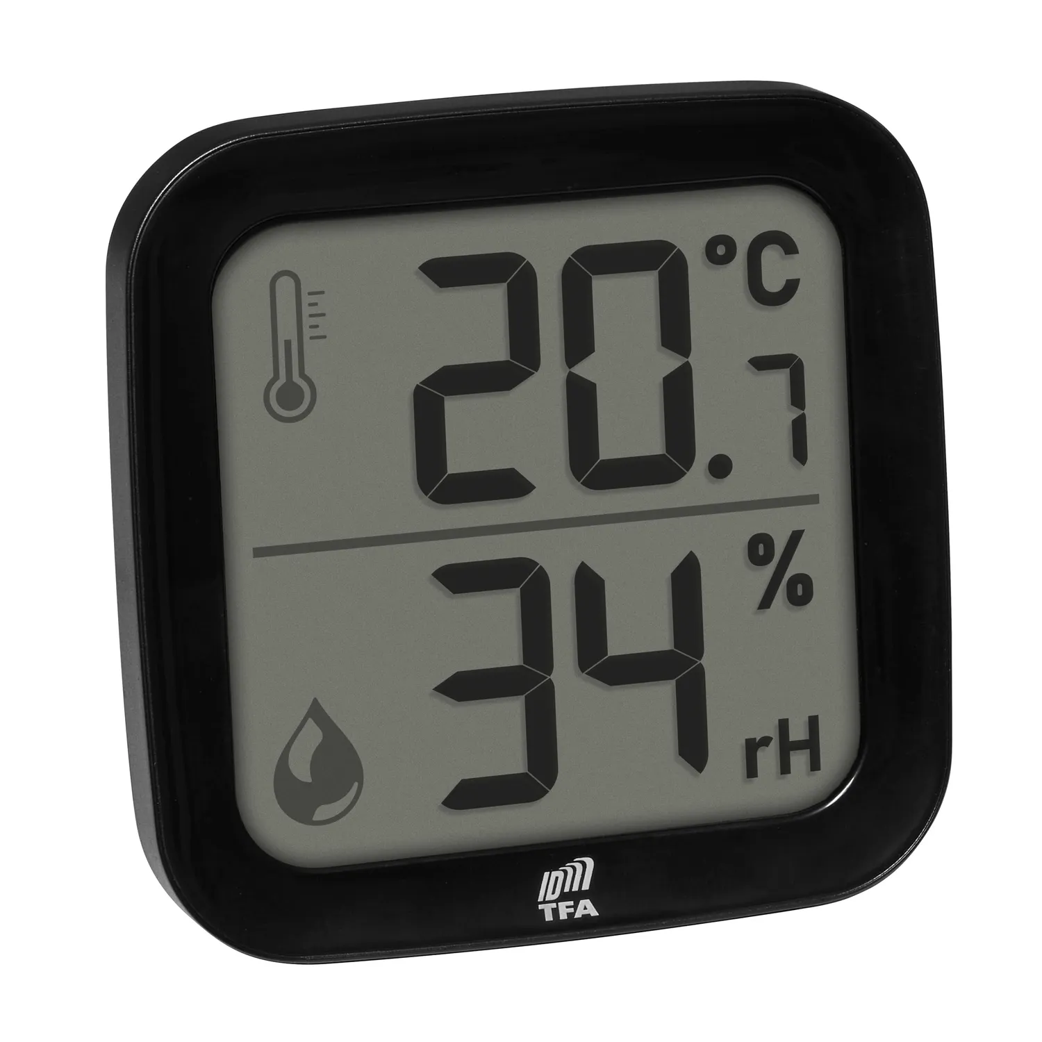 TFA Dostmann TFA.me 30.3908 Innensensor schwarz Temperatur Feuchte