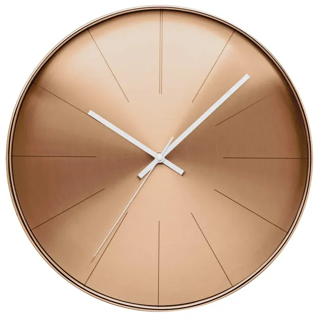 Technoline WT 2410 Quarzwanduhr Bronze Metallrahmen 39 cm