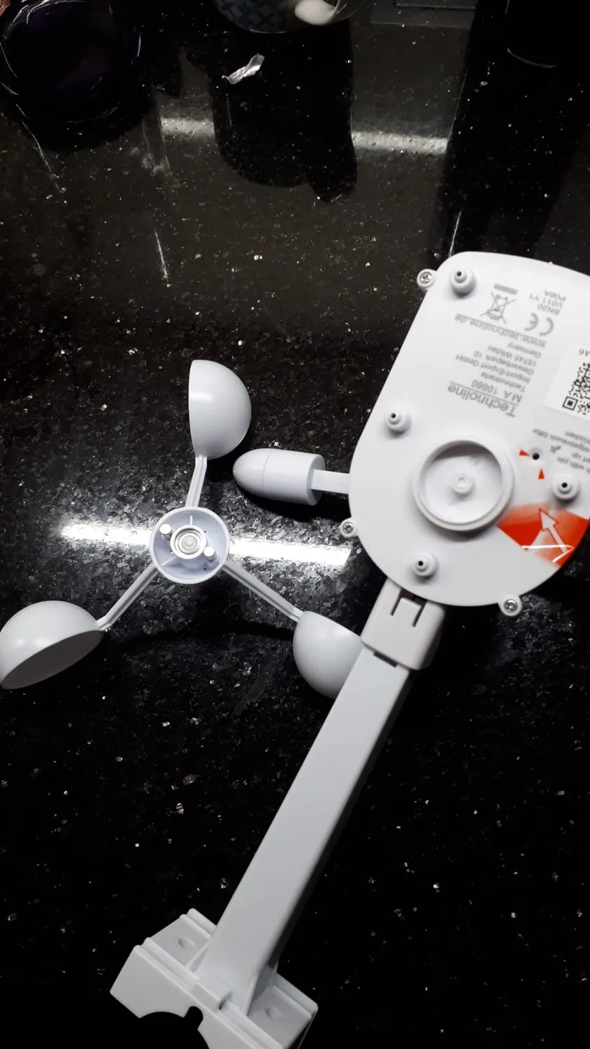 Technoline Mobile Alerts MA 10660 Windsensor weiß Solar