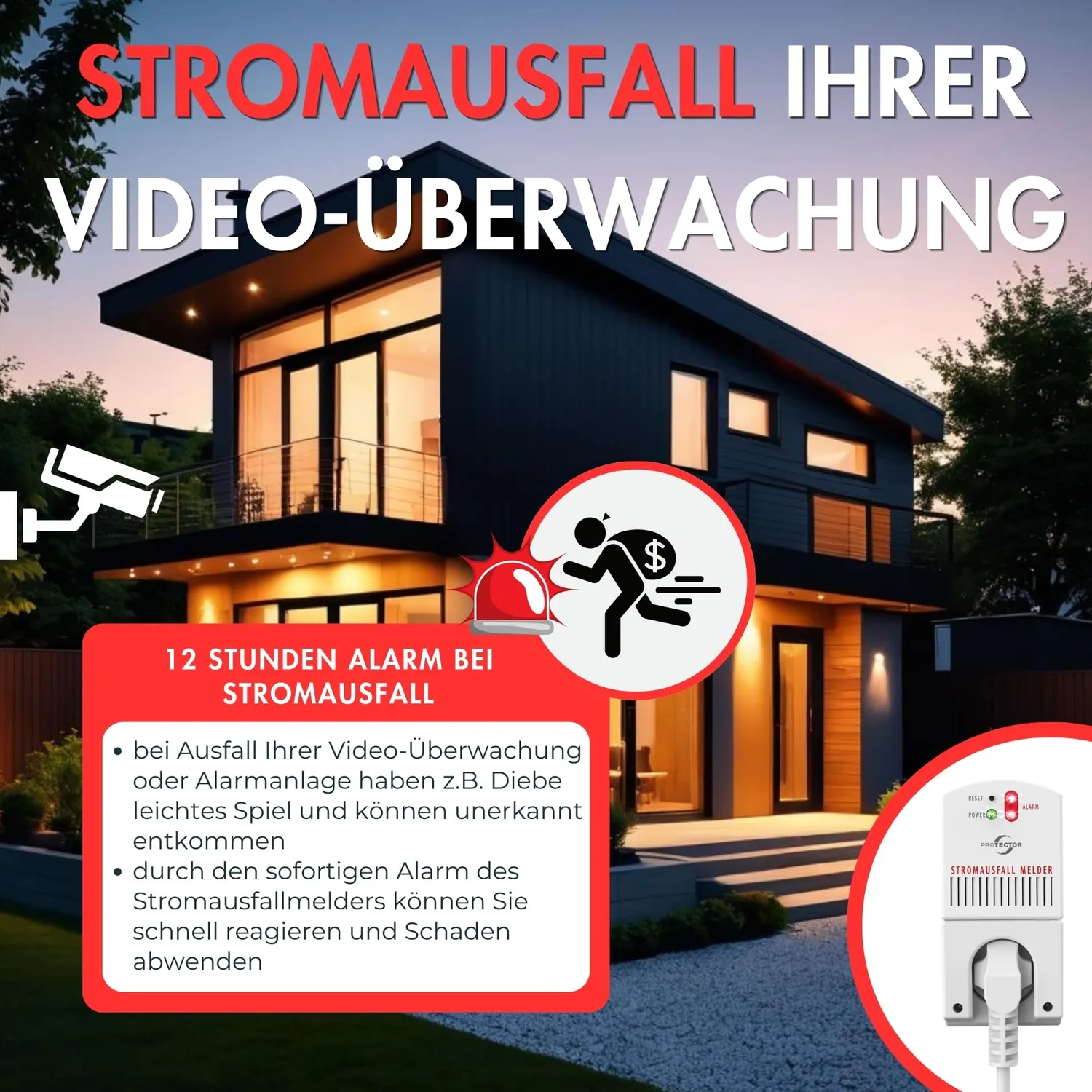 Protector SAM 1000 Stromausfallmelder 3500 W