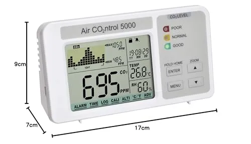 TFA Dostmann AIRCO2NTROL 5000 CO2-Messgerät weiß mit Ampelanzeige