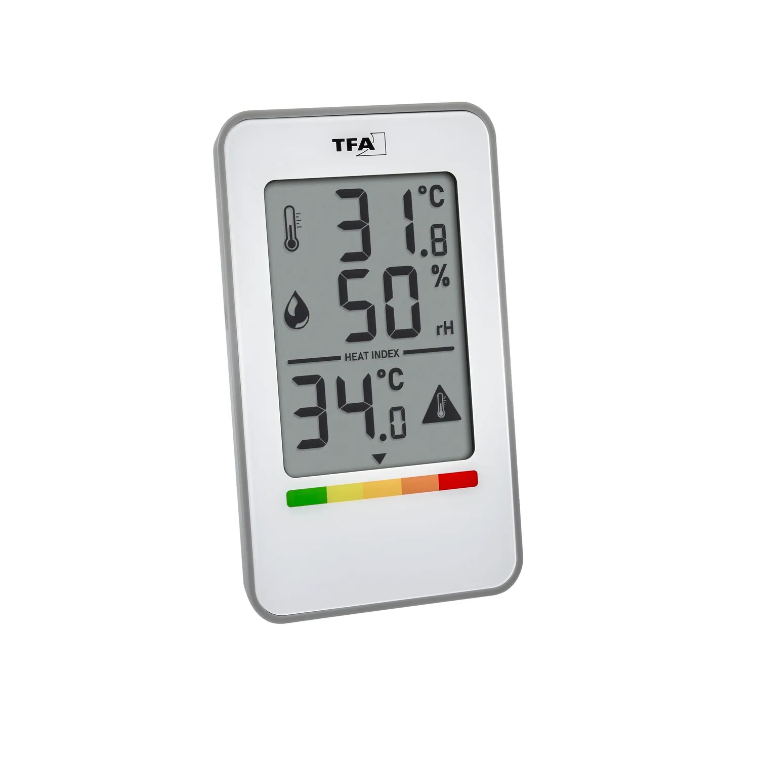 TFA Dostmann HeatCheck 30.5062 Thermo-Hygrometer weiß