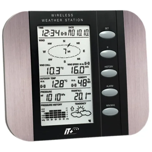 Technoline WS 1600-IT Wettercenter schwarz 4-teilig Wind