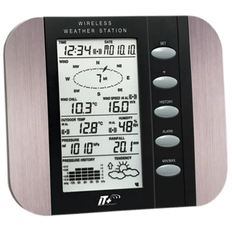 Technoline WS 1600-IT Wettercenter schwarz 4-teilig Wind