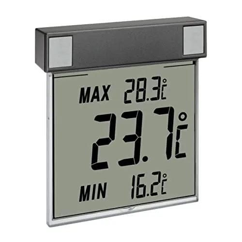 TFA Dostmann Vision 30.1025.10 digitales Fensterthermometer anthrazit