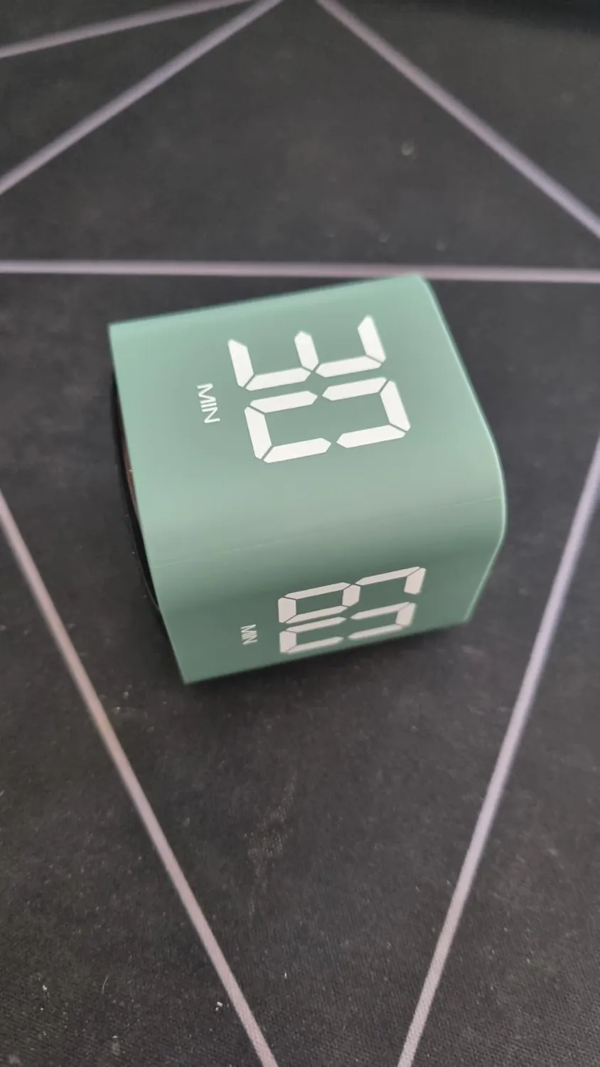 TFA Dostmann 38.2061 Cube-Timer Mini schwarz 5-60 Min.