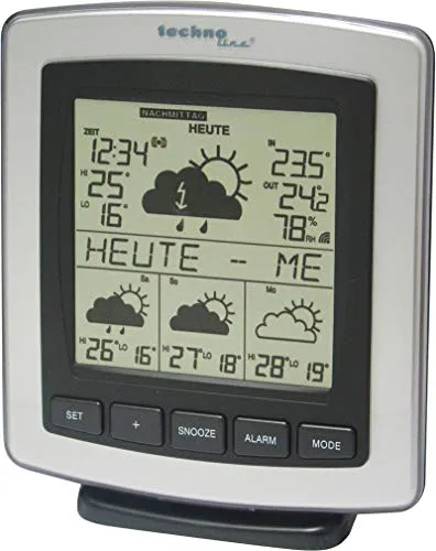 Technoline WD 4204 Wetterstation grau-schwarz 4-Tage-Prognose