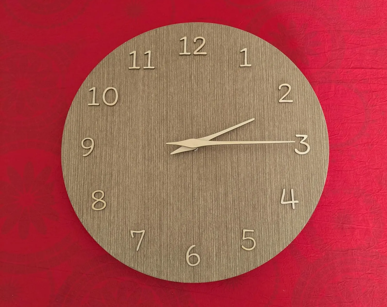 TFA Dostmann 60.3072.23 Wanduhr Holz dunkel Quarz