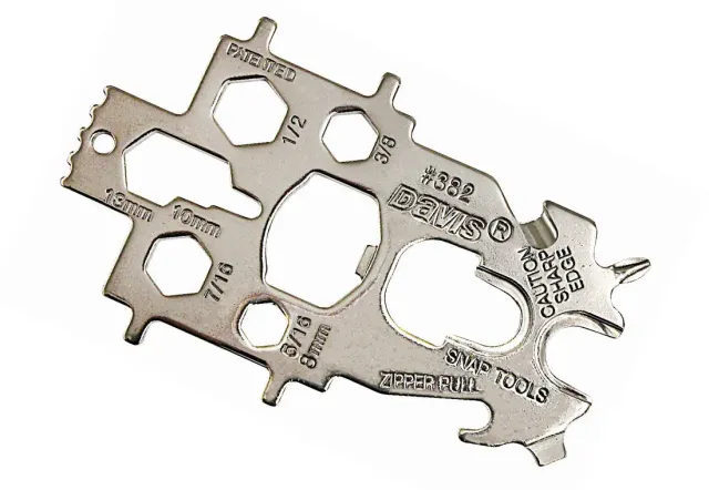 Davis Snap Tool 382 Multi-Key Multitool 19 Funktionen Edelstahl
